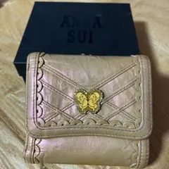 ANNA SUI ゴールド 三つ折り財布のサムネイル