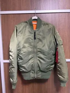 アルファ ALPHA MA-1 フライトジャケット グリーン 短丈 ミニタリー