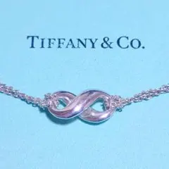 未使用に近い ティファニー ネックレス インフィニティ ダブルチェーン 925
