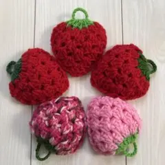 アクリルたわし　エコたわし　いちご