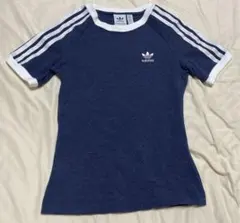 アディダス オリジナルス Tシャツ ネイビー 日本女性Ｓサイズ IR8112
