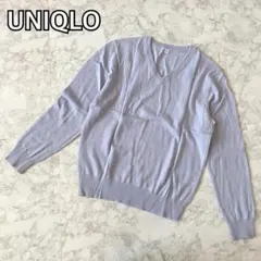 【ウール100%◎】UNIQLO ユニクロ セーター ニット S ブルー 水色