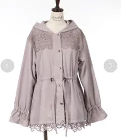 axes femme アクシーズファム レース使いマウンテンパーカー