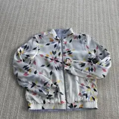 GAP リバーシブルジャケット 2WAY 幾何学柄×ライトブルー 春アウター美品のサムネイル