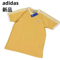【新品】adidas　リンガーネック　Tシャツ　トレフォイル刺繍　レトロ　2XL