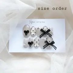 No.1308 マグネット『ピンクグレージュ』リボンハートドットワンホンネイル