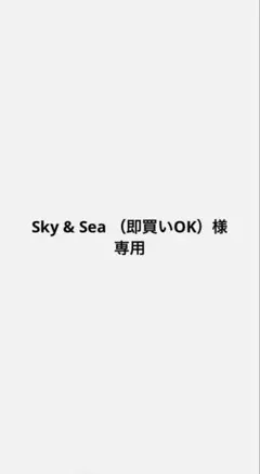 Sky & Sea （即買いOK）様 リクエスト 2点 まとめ商品