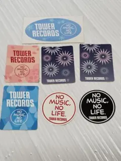 TOWER RECORDS ステッカーセット NO MUSIC NO LIFE - メルカリ
