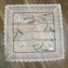v*e様 《新品　未使用》JUNKO KOSHINO スカーフ　ユリ柄 60cmのサムネイル