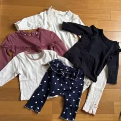 6点セット長袖Tシャツ4点パンツ2点　60〜70