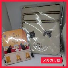 ヒ*コ様 【新品】KALDI　2026 猫の日バッグ　３段マルチポーチ　カレンダ