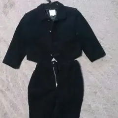 美品ベルベットコムサデモードのフォーマルスーツ、ミキハウスのカッター付き