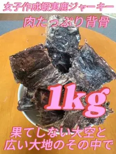 エゾ鹿ジャーキーお肉たっぷり背骨born２キロ、訳あり400gぱにぱに エゾ鹿ジャーキーお肉たっぷり背骨born2キロ、訳あり400g