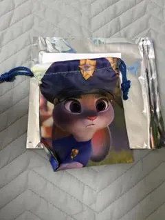 ディズニーストア　ズートピア　巾着　ジュディ シークレット巾着