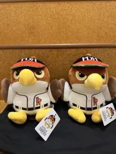 福岡ソフトバンクホークス ぬいぐるみ 2体セットダイエーホークスバージョン 福岡ソフトバンクホークス ぬいぐるみ 2体セットダイエーバージョン3等