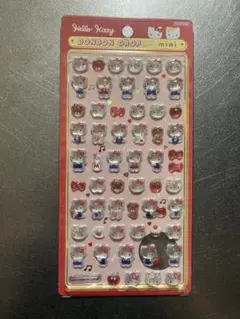 【正規品】サンリオ　キティ　ボンボンドロップシール　ミニ　赤