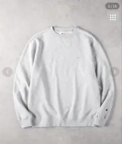 Champion グレー クルーネック トレーナー