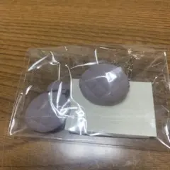 【新品　未使用】ラベンダー キルティング イヤリングのサムネイル