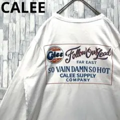 CALEE キャリー 長袖 ロンT ロングスリーブTシャツ M ホワイト 日本製