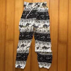 タイパンツ　黒×白　_No.53