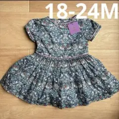 【新品】【日本未発売】リバティ　ワンピース　18-24m 80サイズ　女の子のサムネイル