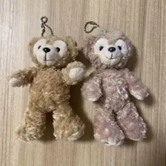 ◎ダッフィー シェリーメイ マスコット キーホルダー バッジ