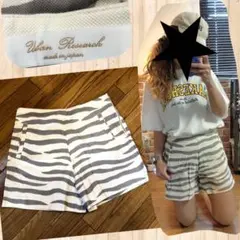 ゼブラ柄ショートパンツ