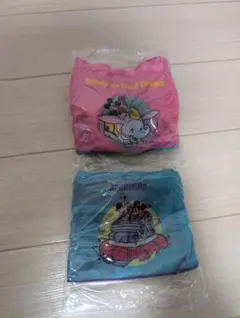 新品未使用 ディズニー　エコバッグ　カプセルトイ　2個 セット