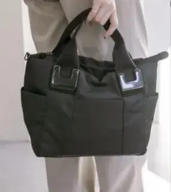 ear PAPILLONNER ポケット8個樹脂パーツ2wayトートバッグS