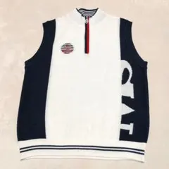 Munsingwear Grand Slam ニットベスト 　ハーフジップ　M