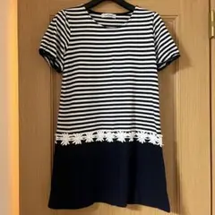 ギャラリービスコンティ　ボーダー チュニック Tシャツ トップス サイズ2