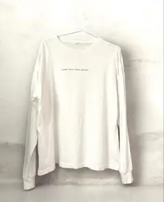 LOWRYS FARM ホワイト 長袖 Tシャツ グラフィックデザイン