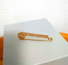 ゴールド ストーン ブローチ