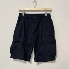 GU ワイドカーゴハーフパンツ　ブラック　黒　S