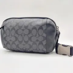 美品　COACH ボディバッグ　ウエストバッグ　シグネチャー　メンズ