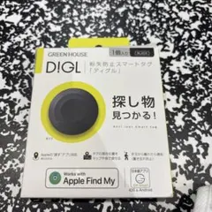 GREEN HOUSE D!GL 紛失防止スマートタグ ブラック