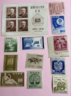 【消印有り・使用済み】日本郵便 記念切手98枚 1958年〜1961年 消印有り・使用済み】日本郵便 記念切手98枚 1958年〜1961年