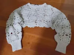 Kastane ベージュ レース編み ニット