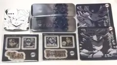 鬼滅の刃 冨岡義勇 お楽しみくじ セット 缶バッジ ステッカー ポスカ N