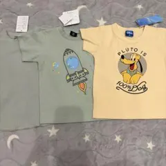Disney プルート ロケット　ビーズ　無地　Tシャツ　まとめ売り　90のサムネイル
