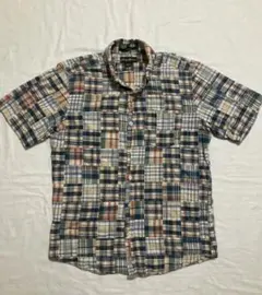 エディーバウアー　パッチワークシャツ　eddiebauer  vintage