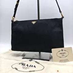PRADAテスートメタロ ナイロン プラハンドル ショルダーギャラ保存袋付