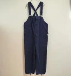 MERLOT IKYU サロペット L オーバーオール ネイビー ドローコード