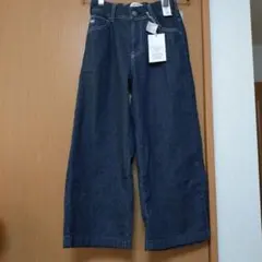 サムシング SOMETHINGダークブルー ワイドデニム XS 未使用タグ付