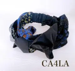 CA4LA カシラ 異素材ミックスヘアバンド レース ペイズリー 日本製のサムネイル