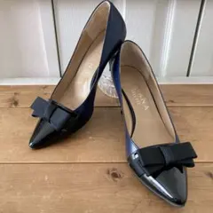 DIANA WELLFIT ダイアナ ウェルフィット パンプス 切り替え リボン