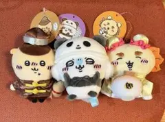ちいかわ飯店　来来プチミニマスコット　くりまんじゅう・シーサー・モモンガ