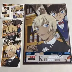 名探偵コナン セガ くじ メモリアルカット 安室 クリアファイル ステッカー