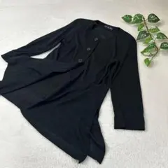 Caravan キャラバン　メッシュ　カーディガン　黒のサムネイル