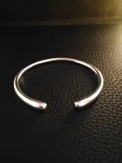 ​【大人の抜け感】シンプル バングル シルバー 925刻印 ブレスレット